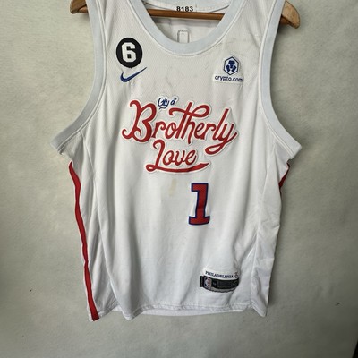 Nike James Harden #1 Philadelphia 76ers Brotherly Love Jersey Sz