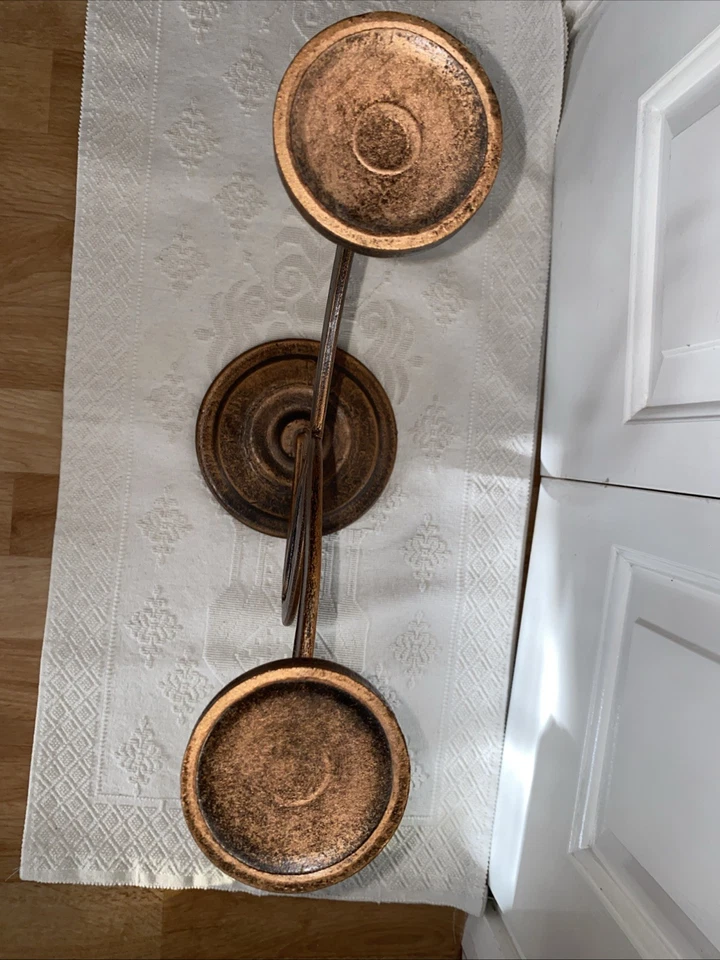 Cast Iron Candle Holder. Heavy Spiral Candle Holder. Candle Holder. 16 inches - Image 4 of 4