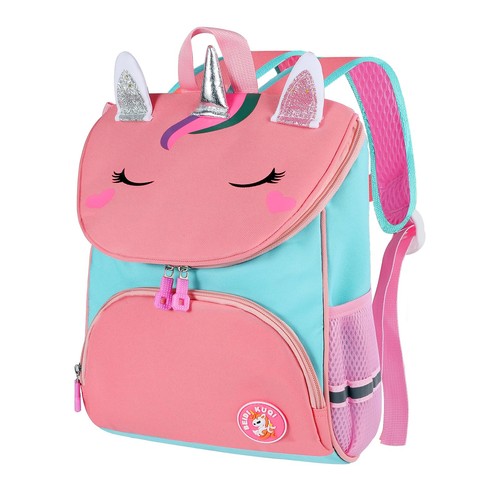Yafe School Bag for Girls, Kids Children's Backpack with Chest One Size, Blue