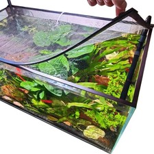 Magnetic Aquarium Lid Fish Tank Hood Top Cover Anti Jumping Mesh Net Cover
