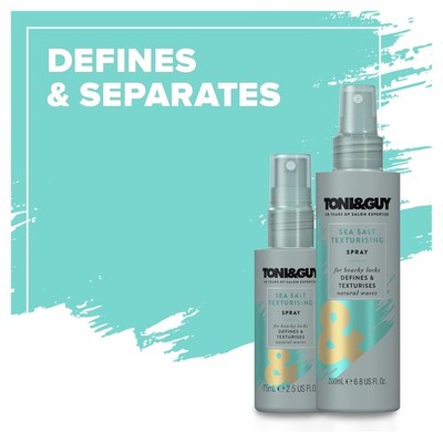 Toni & Guy Sea Salt Spray 6.8 oz - Texturizing Hair Spray for Beach Waves