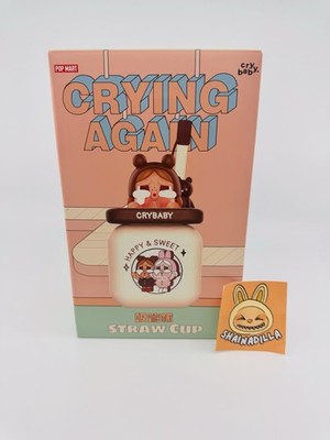 Authentic CRYBABY Crying Again Series Straw Cup POP MART NEW US SELLER  