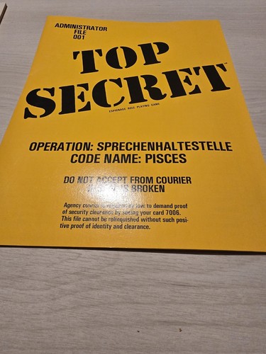 Top Secret Espionage RPG - Boxed vintage 1980 edition rare game Collector’s Item - Picture 6 of 15