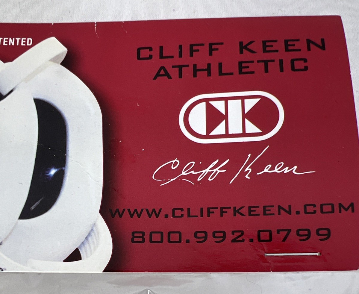 Cliff Keen Signature Wrestling Headgear Ear Guards Model E58 White