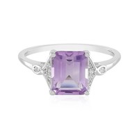 Lavendel-Amethyst-Silberring 3,285Ct Brasilien- Echtschmuck