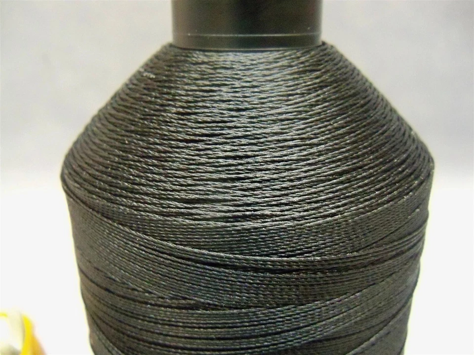Sewing Thread T-210 A&E BLACK Anefil Polyester Bonded 16oz Spools Lot of 2 - Image 3 of 4