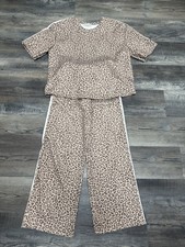 Loungewear Leoparden Look Animal Hose Shirt NEU Gr&ouml;&szlig;e S/M