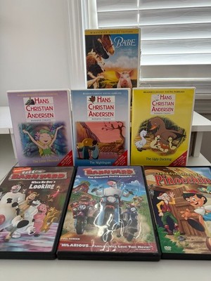 Kids DVD Lot Hans Christian Andersen Babe Barnyard Pinocchio (8 DVDs)
