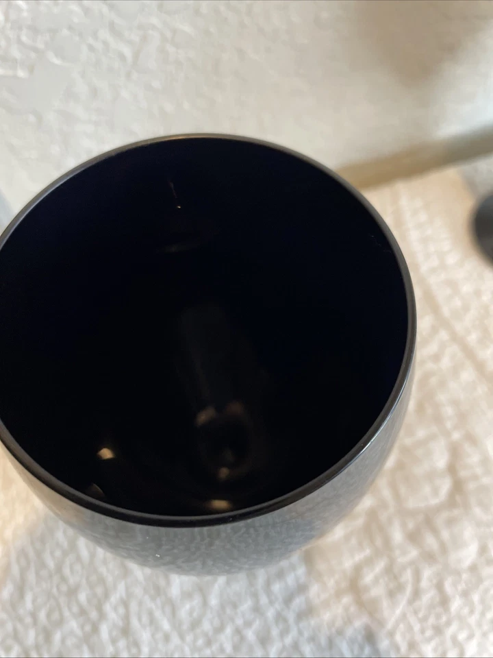 Conjunto de 2 taças de vinho de haste longa de ametista preta, 10 polegadas - Imagem 3 de 4