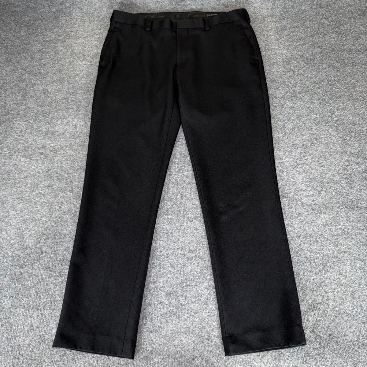 louis raphael skinny fit dress pants Raphael Men's Washable Flat Front Slim Fit Black Dress Pants, Black / 30