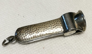 Zigarrenschneider Zigarrenabschneider Anhänger Silber Hammerschlagdekor 800 !