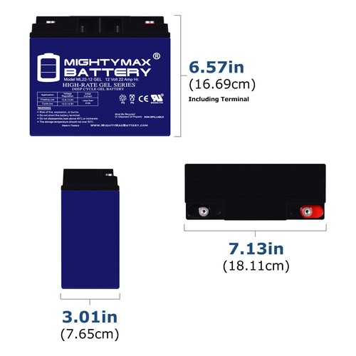 Mighty Max 12V 22AH GEL Battery Replaces Snap-On EEJP500 BoosterPack JumpStarter - Picture 2 of 6