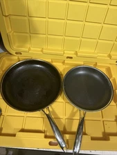 HEXCLAD 2 Piece Nonstick Stainless Steel Frying Pan Set 10 and 12” No Lid