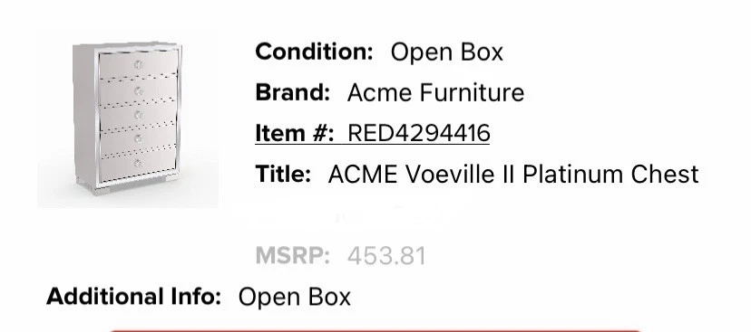 Cómoda con marco de espejo nueva Foto 2 de 4
