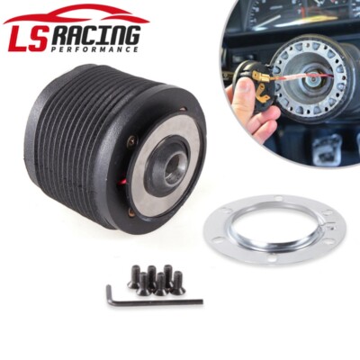 Jdm Boss Kit Steering Wheel Standard 6 Hole Hub Adapter For 84-04 Mustang Non-Gt