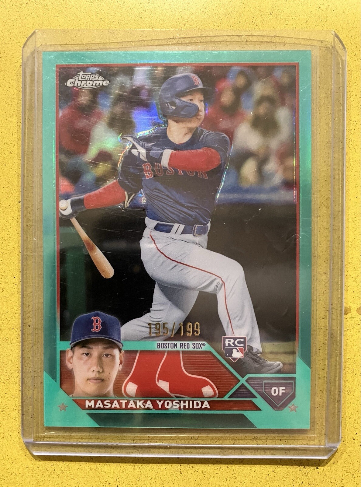 2023 Topps Chrome - Aqua Refractor #167 Masataka Yoshida /199 (RC)