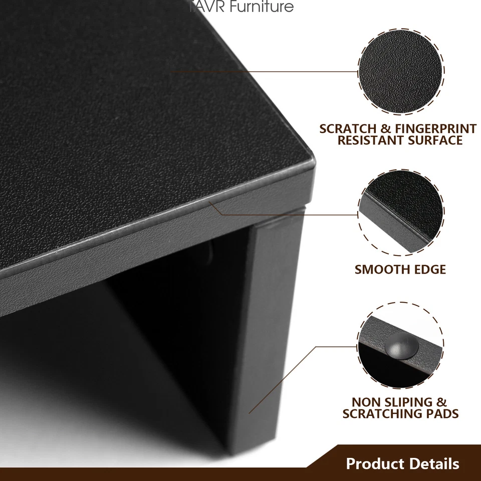 Monitor Riser Stand with 3 shelf Length and Angle Adjustable - Image 3 of 4