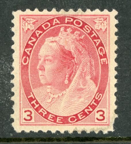 Canada 1898 QV Numerals 3¢ Carmine Scott #78 Mint F181 - 第 1/2 張圖片