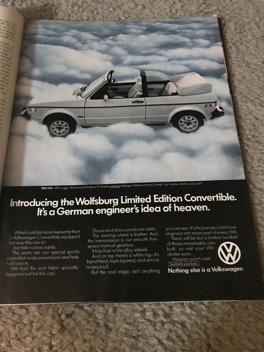 1983 VOLKSWAGEN WOLFSBURG LIMITED EDITION CONVERTIBLE RABBIT