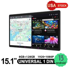 Android13 JOYING 15.1inch Big Screen Single DIN Apple CarPlay Android Auto Radio