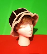 CAPELLI New York ACCY Cute Faux Fur Women's Hat One Size, Brown-White, NWT