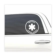 Emotional Support Vehicle, cool decal,car sticker decal