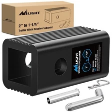 Nilight Trailer Hitch Receiver 2 to 1-1/4 Inch Sleeve Convertor Receiver