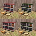 8/10 Holes Chicken Nesting Boxes Coop Metal Roll Away Chicken Eggs Laying Box