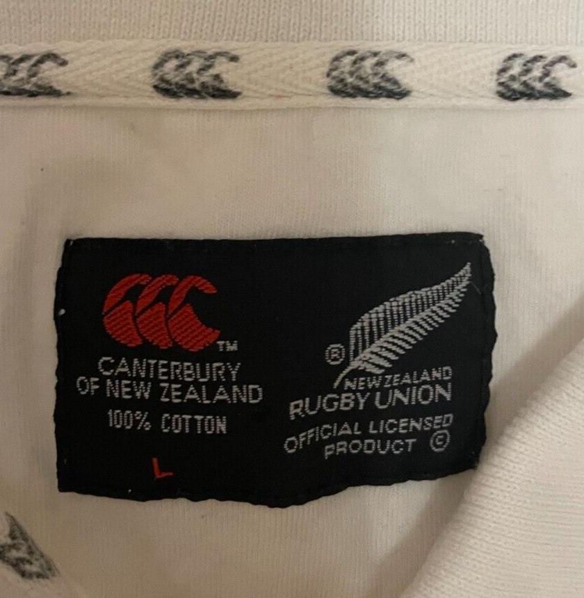 Vintage 90`s New Zealand All Blacks Rugby Union Shirt Canterbury