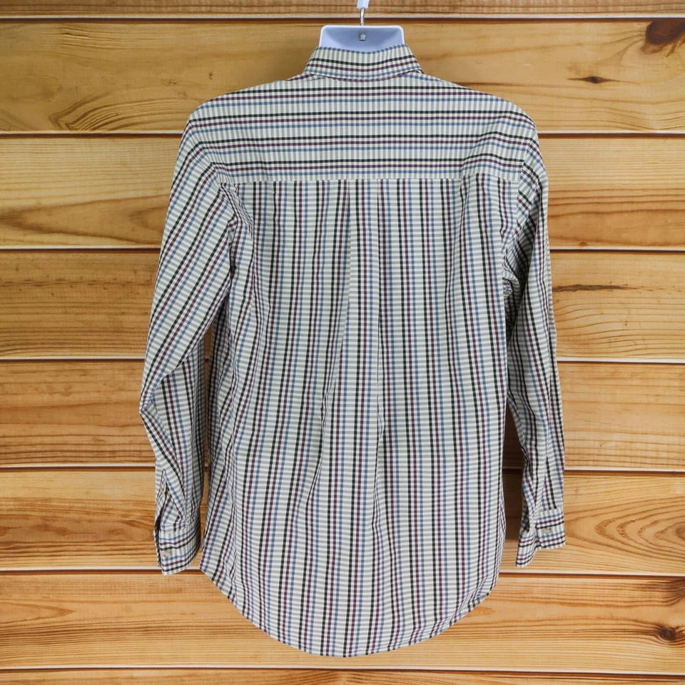 Cutter & Buck Dress Shirt Mens M Multicolor Check 100% Cotton Button Down Collar - Image 2 of 4