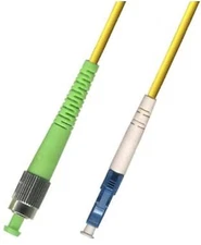 6M (19.68ft) OS2 FC/APC to LC/UPC Fiber Optic Cable Simplex Singlemode 9/125