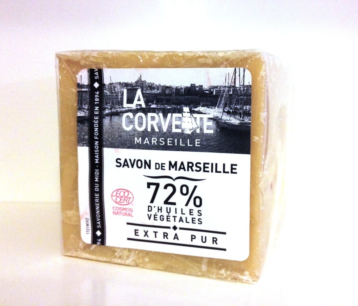 Savon De Marseille Véritable Certifié Ecocert - 300g Aux Huiles Végétales