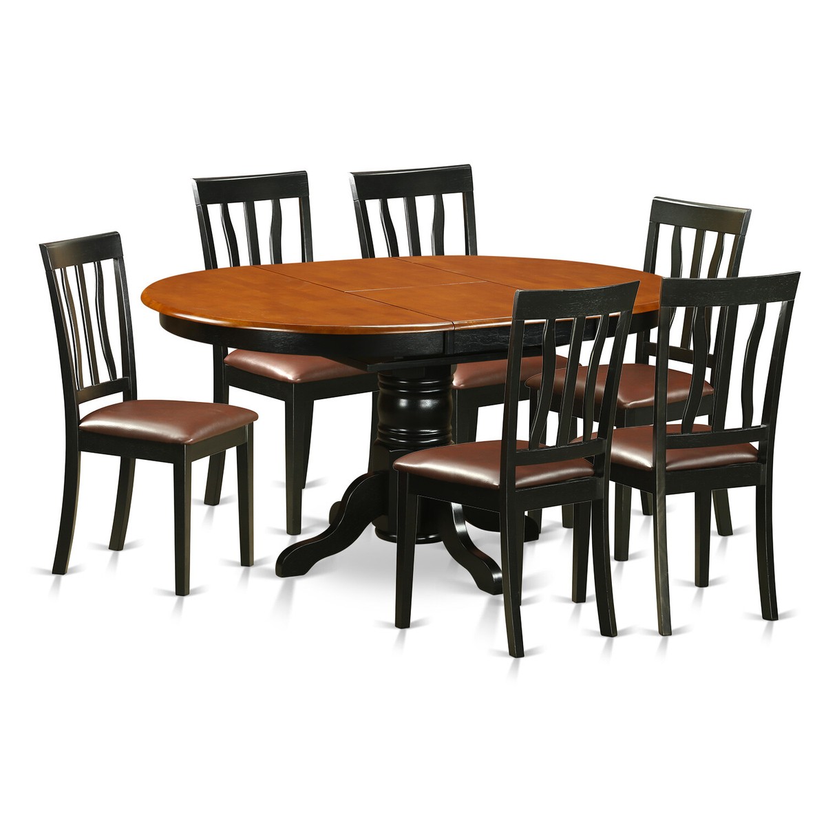 Pc Avon Kitchen Dining Room Table w/ leaf Chairs set In
