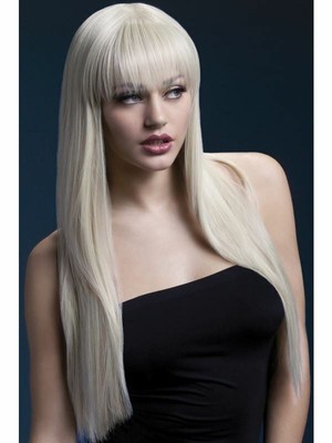 Perruque Longue Blonde Deux Tons Avec Devant Dentelle KIMS WIGS - Résistante à La Chaleur, Taille Unique