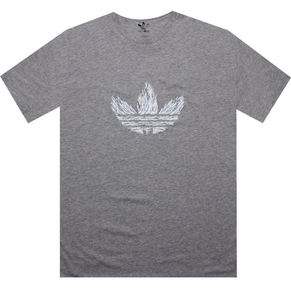 Adidas AS Flame Logo Tee (medium grey heather) X32144