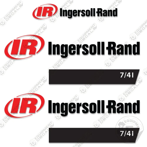 Fits Ingersoll Rand 7/41 Decal Kit Air Compressor Vinyl Aftermarket Set! - Picture 1 of 1