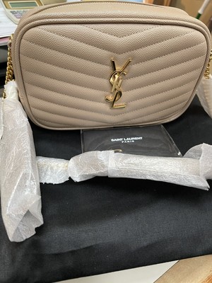 saint laurent mini lou dark beige