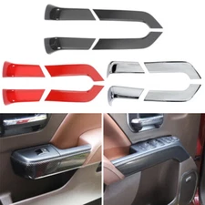 Interior Door Handle Panel Cover Trim For Chevy Silverado/GMC Sierra 2014-2018