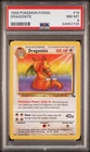 1999 Pokémon Fossil #19 Dragonite PSA-8 NM-MT