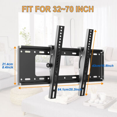 TV Wall Mount VESA Bracket Tilt for 30 40 42 50 55 70 LG Samsung Screen LCD LED