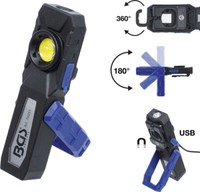 Cob-Led-Werkstattleuchte Mit Magnet Und Haken - Klappbar. Bgs