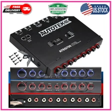 4-Band Audio Equalizer with Built-In 2-Way Crossover, 9 Volts, 1/2 DIN, Re-Amp E
