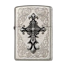 Zippo Lighter Arabesque Tribal Cross SA Windproof