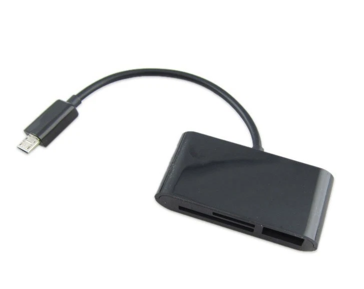 3in1 USB OTG Cable Card Reader for Samsung Galaxy S7 S6 S5 NOTE 5 4 3 OTG Phone - Image 2 of 4