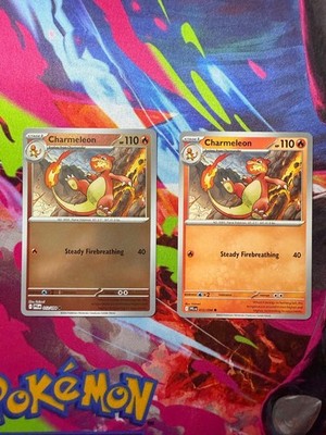 Charmeleon 012/094 Me02: Phantasmal Flames Reverse Holo + base (2 pack)