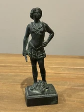 Antique Bronze 1900’s David and Goliath Statue 5.5”