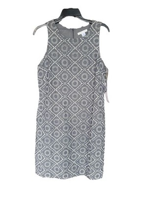 New With Tags Size 8 London Times Sleeveless 100% Cotton Dress