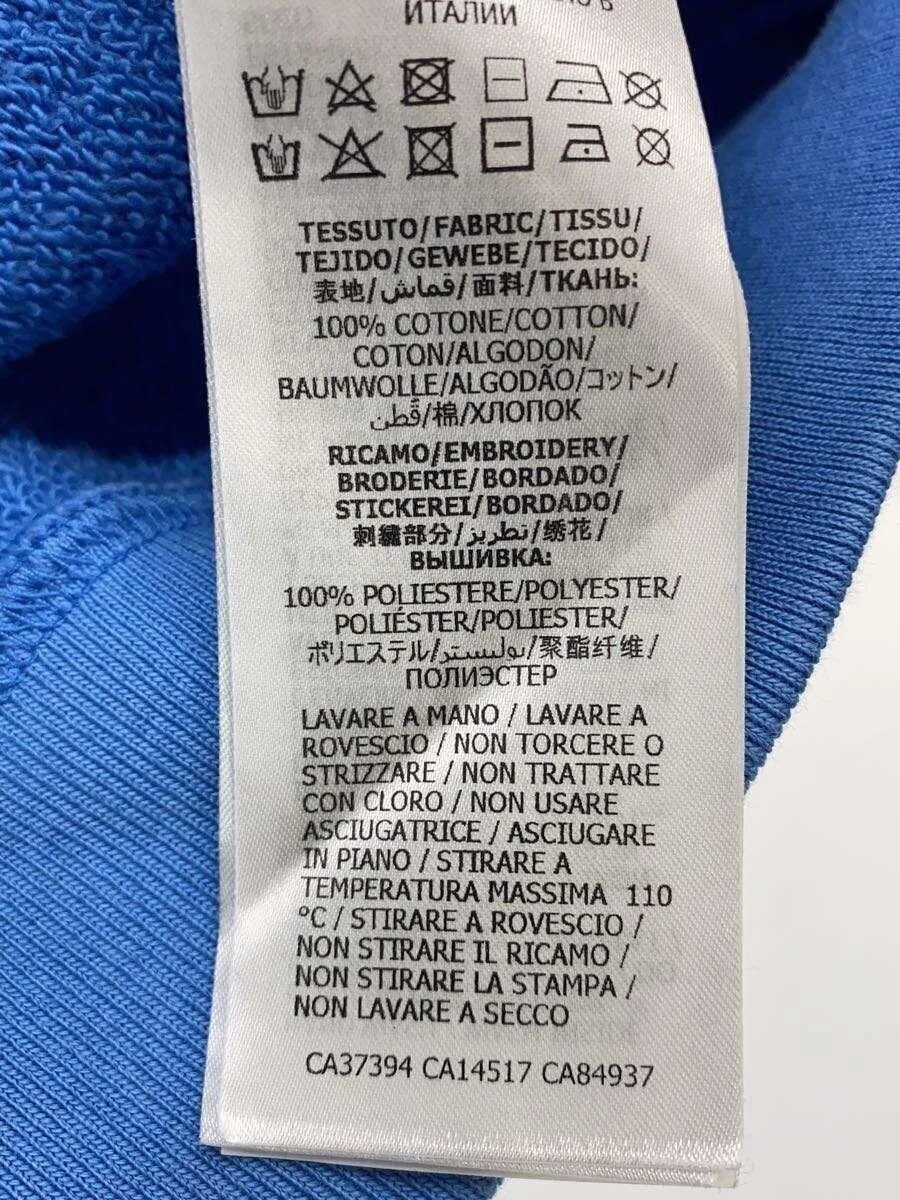 GUCCI felpa con cappuccio XS poliestere stampa blu 560502 usata