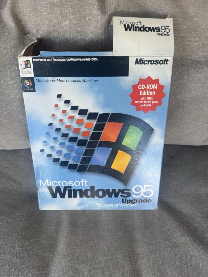 Windows 95 Upgrade Open Box. Xp Cd Disc Sealed. - Image 2 of 4