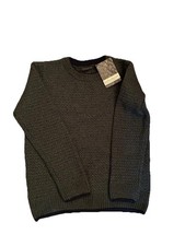 Irelands Eye Virgin Wool Sweater New Grey Steel